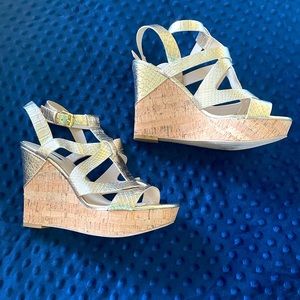 Guess gold wedges